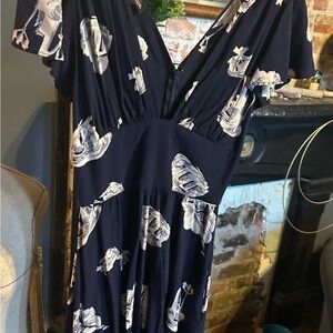 Trashy Diva Camilla Romper with White Parisian Print